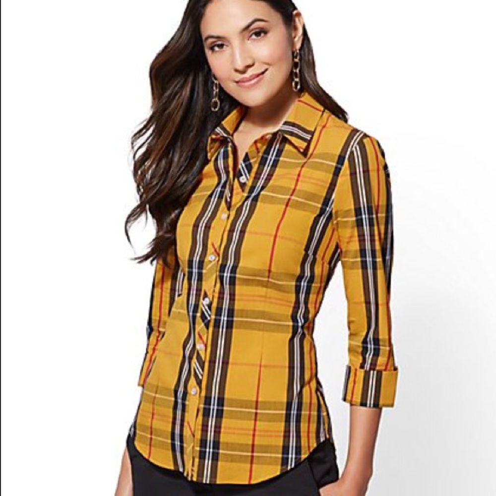 7th Avenue - 3/4-Sleeve Madison Stretch Shirt